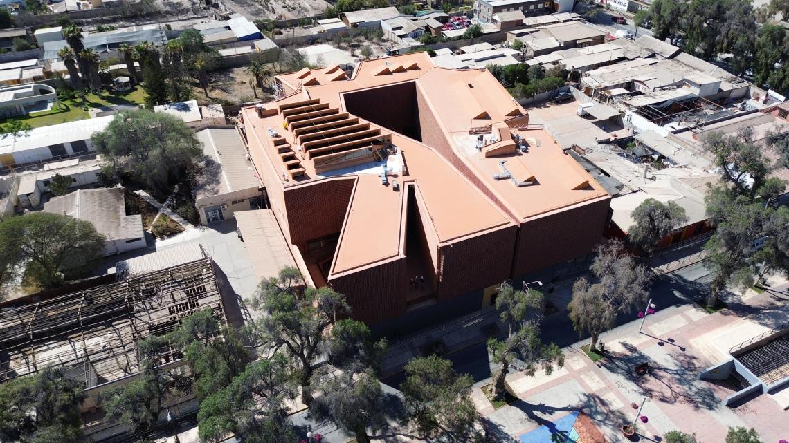 Vista área de obras del Museo Regional de Atacama